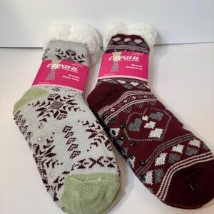 NWT. Carnival Fashion - 2 pairs Women’s Sherpa Socks